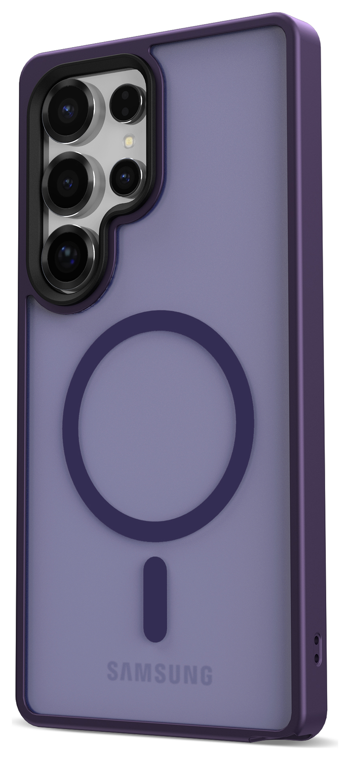 Samsung Galaxy S25 Ultra Hoesje met MagSafe / Qi2 Back Cover Matte Paars afbeelding 12