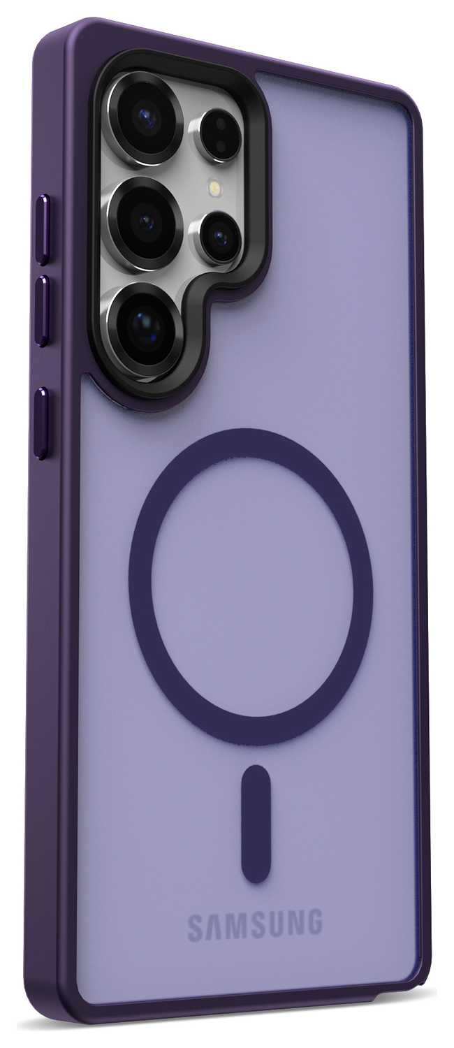 Samsung Galaxy S25 Ultra Hoesje met MagSafe / Qi2 Back Cover Matte Paars afbeelding 15