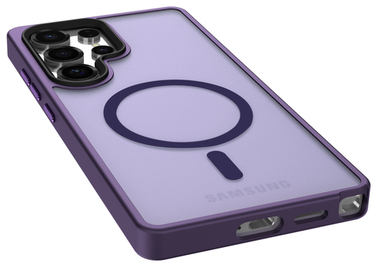 Samsung Galaxy S25 Ultra Hoesje met MagSafe / Qi2 Back Cover Matte Paars afbeelding 10