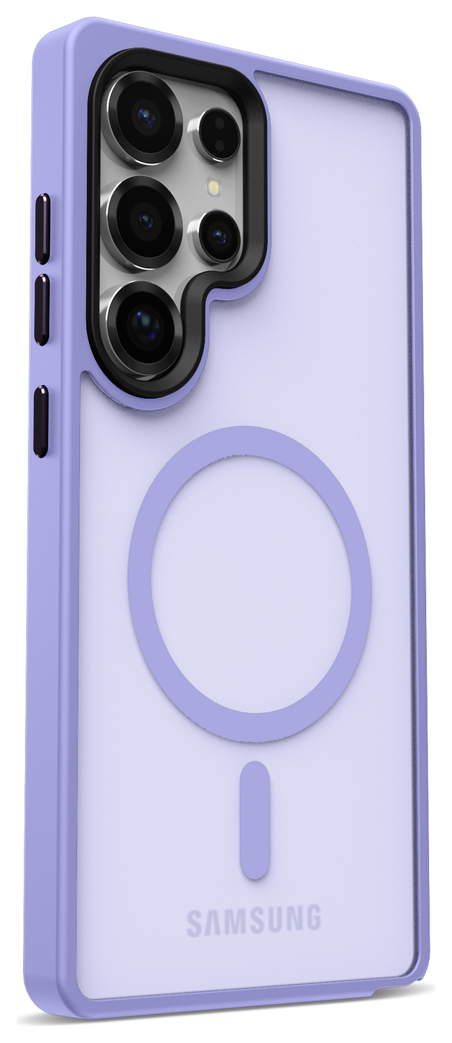 Samsung Galaxy S25 Ultra Hoesje met MagSafe / Qi2 Back Cover Matte Violet afbeelding 11