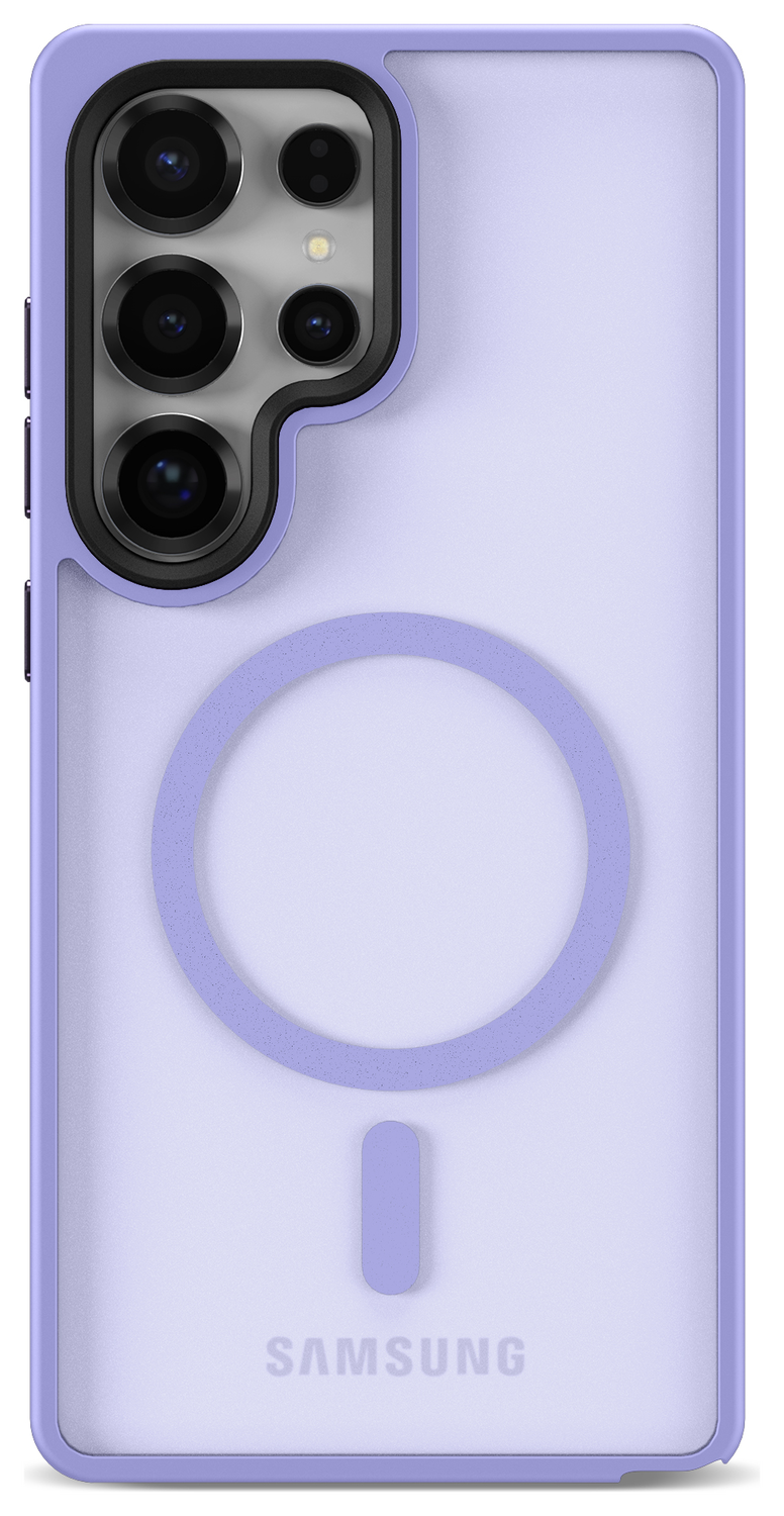 Samsung Galaxy S25 Ultra Hoesje met MagSafe / Qi2 Back Cover Matte Violet afbeelding 4