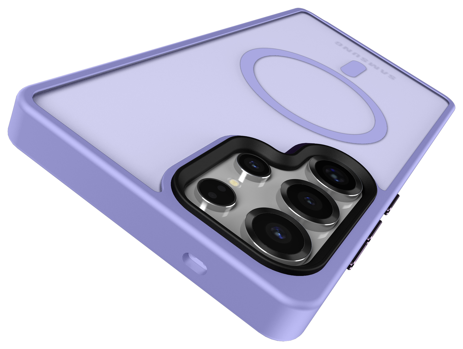 Samsung Galaxy S25 Ultra Hoesje met MagSafe / Qi2 Back Cover Matte Violet afbeelding 5
