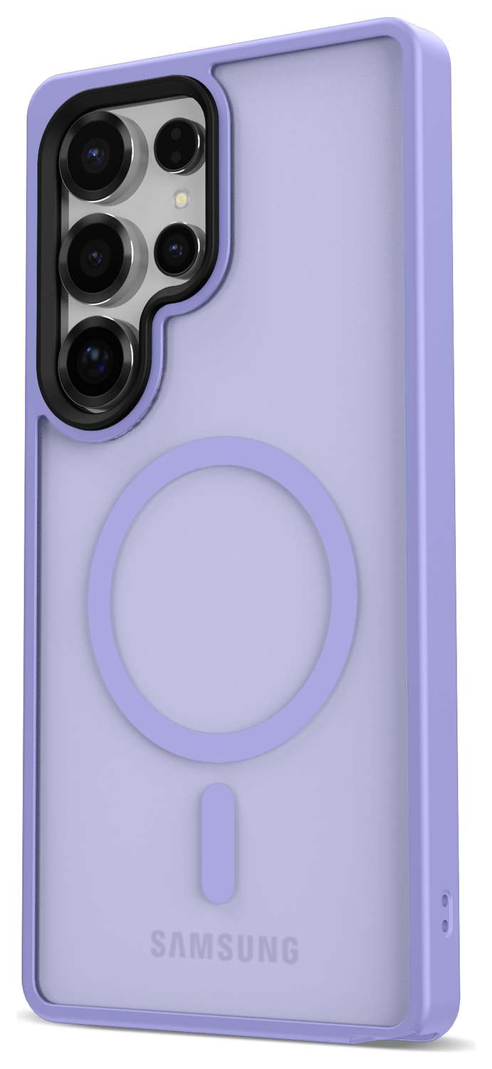 Samsung Galaxy S25 Ultra Hoesje met MagSafe / Qi2 Back Cover Matte Violet afbeelding 8