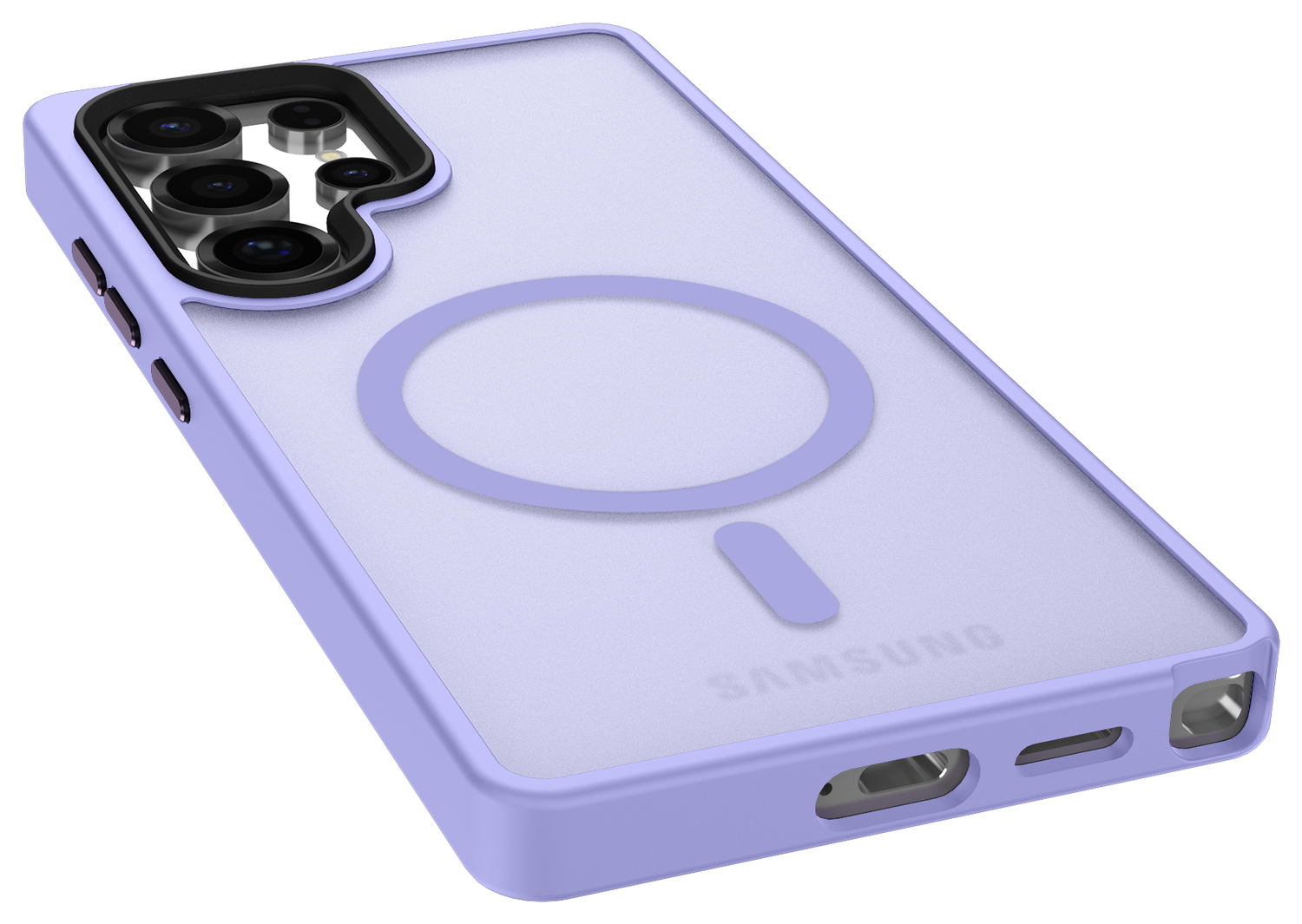 Samsung Galaxy S25 Ultra Hoesje met MagSafe / Qi2 Back Cover Matte Violet afbeelding 10
