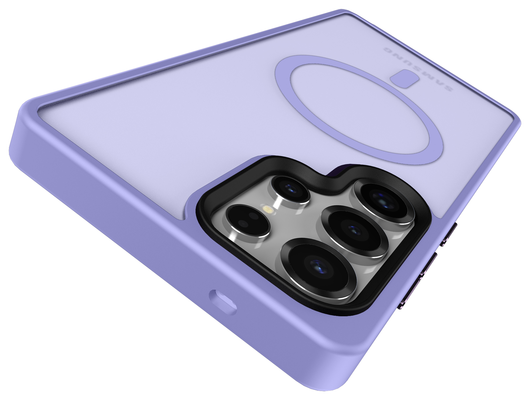 Samsung Galaxy S25 Ultra Hoesje met MagSafe / Qi2 Back Cover Matte Violet afbeelding 5