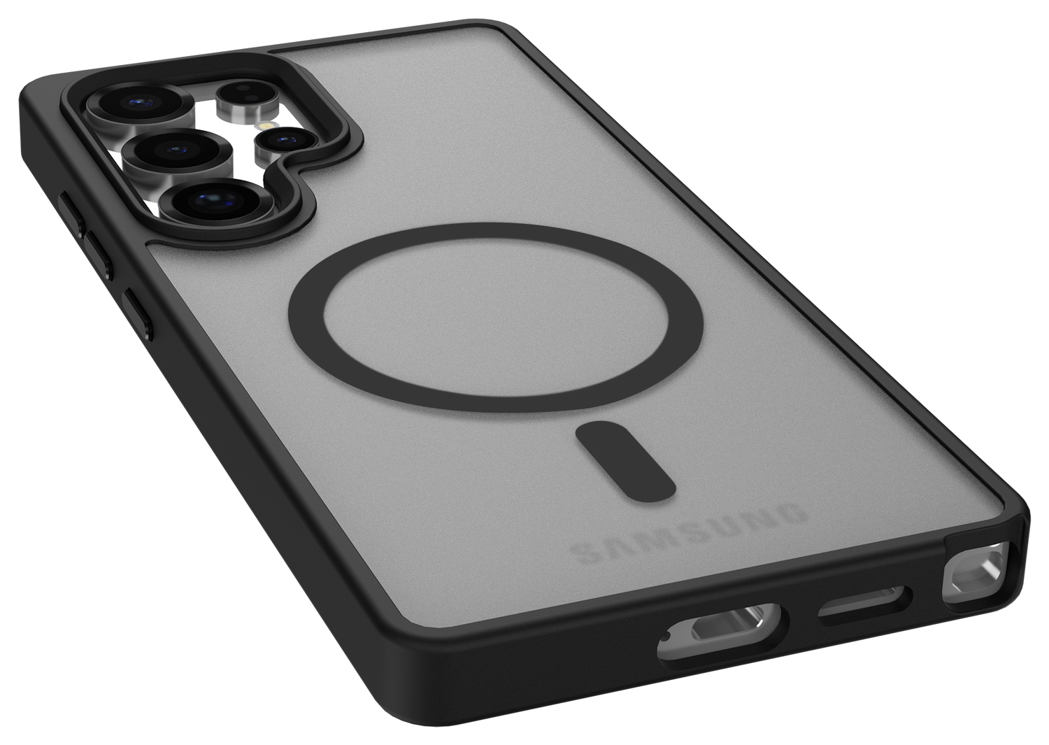 Samsung Galaxy S25 Ultra Hoesje met MagSafe / Qi2 Back Cover Matte Zwart afbeelding 10