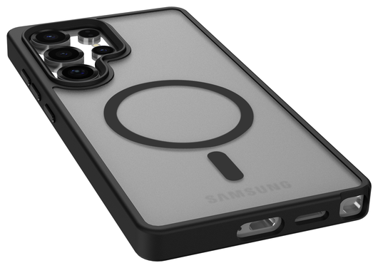 Samsung Galaxy S25 Ultra Hoesje met MagSafe / Qi2 Back Cover Matte Zwart afbeelding 10