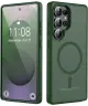 Samsung Galaxy S25 Ultra Hoesje met MagSafe / Qi2 Back Cover Matte Groen