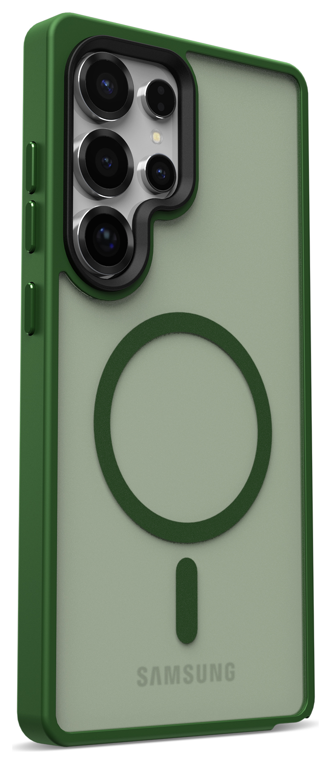 Samsung Galaxy S25 Ultra Hoesje met MagSafe / Qi2 Back Cover Matte Groen afbeelding 14