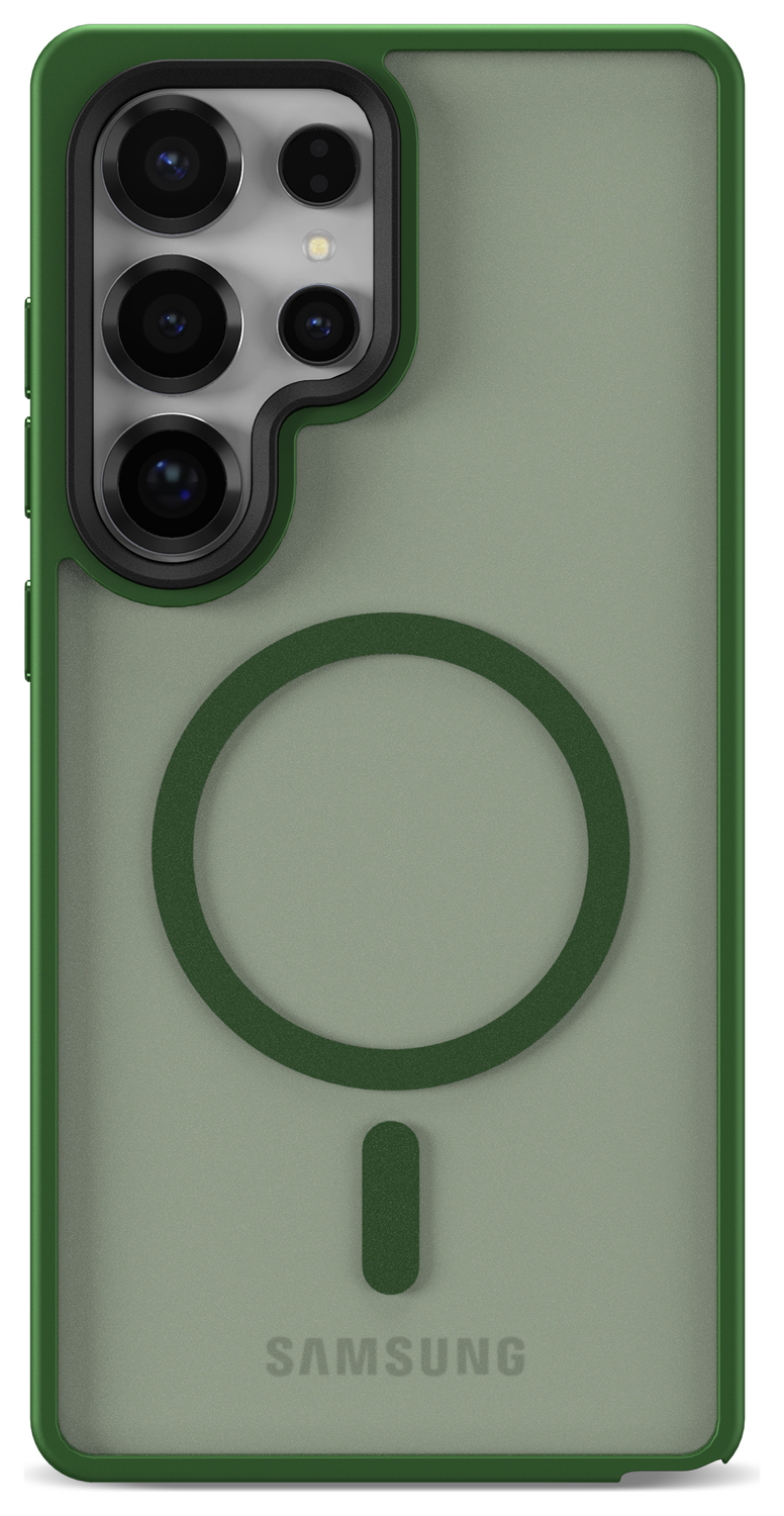 Samsung Galaxy S25 Ultra Hoesje met MagSafe / Qi2 Back Cover Matte Groen afbeelding 8