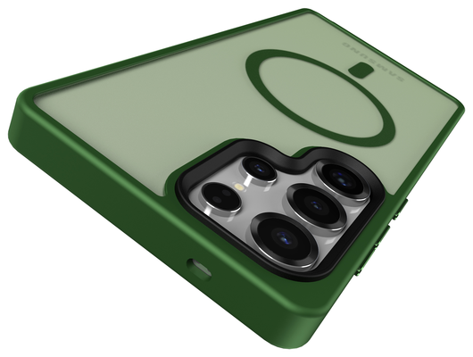 Samsung Galaxy S25 Ultra Hoesje met MagSafe / Qi2 Back Cover Matte Groen afbeelding 9