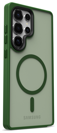 Samsung Galaxy S25 Ultra Hoesje met MagSafe / Qi2 Back Cover Matte Groen afbeelding 14