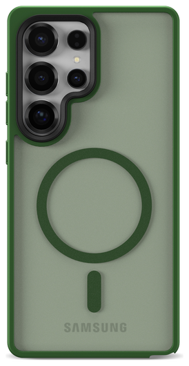 Samsung Galaxy S25 Ultra Hoesje met MagSafe / Qi2 Back Cover Matte Groen afbeelding 8