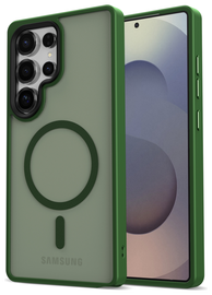 Samsung Galaxy S25 Ultra Hoesje met MagSafe / Qi2 Back Cover Matte Groen