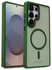 Samsung Galaxy S25 Ultra Hoesje met MagSafe / Qi2 Back Cover Matte Groen afbeelding 11