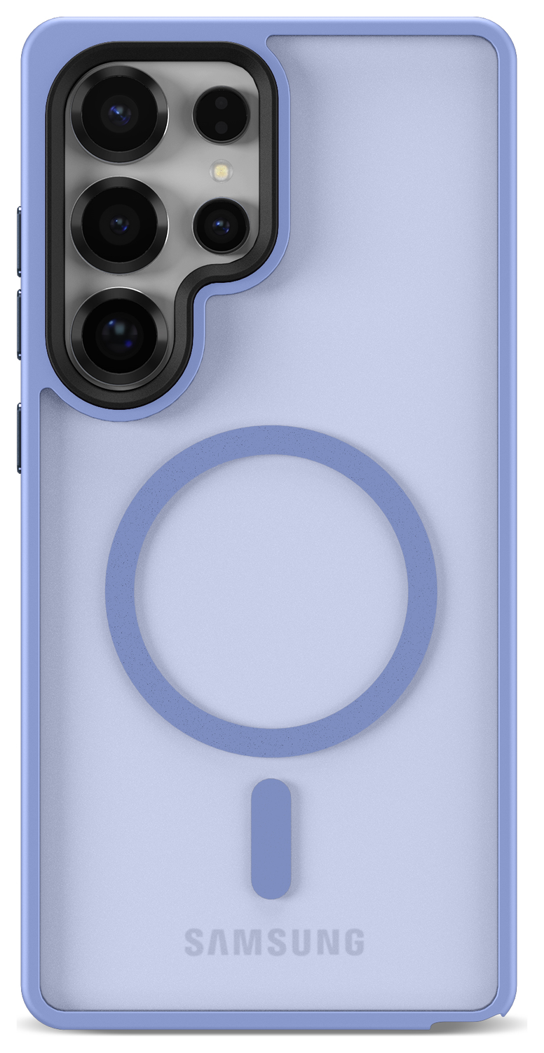 Samsung Galaxy S25 Ultra Hoesje met MagSafe / Qi2 Back Cover Matte Blauw afbeelding 4