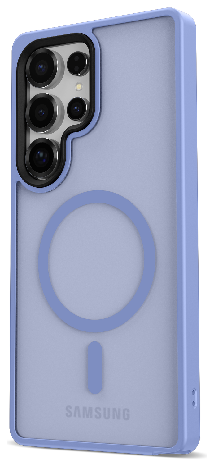 Samsung Galaxy S25 Ultra Hoesje met MagSafe / Qi2 Back Cover Matte Blauw afbeelding 10