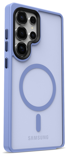 Samsung Galaxy S25 Ultra Hoesje met MagSafe / Qi2 Back Cover Matte Blauw afbeelding 5