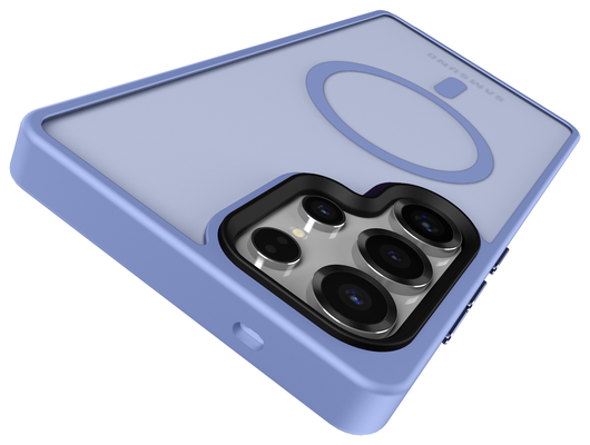Samsung Galaxy S25 Ultra Hoesje met MagSafe / Qi2 Back Cover Matte Blauw afbeelding 6