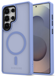 Samsung Galaxy S25 Ultra Hoesje met MagSafe / Qi2 Back Cover Matte Blauw afbeelding