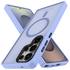 Samsung Galaxy S25 Ultra Hoesje met MagSafe / Qi2 Back Cover Matte Blauw afbeelding 2