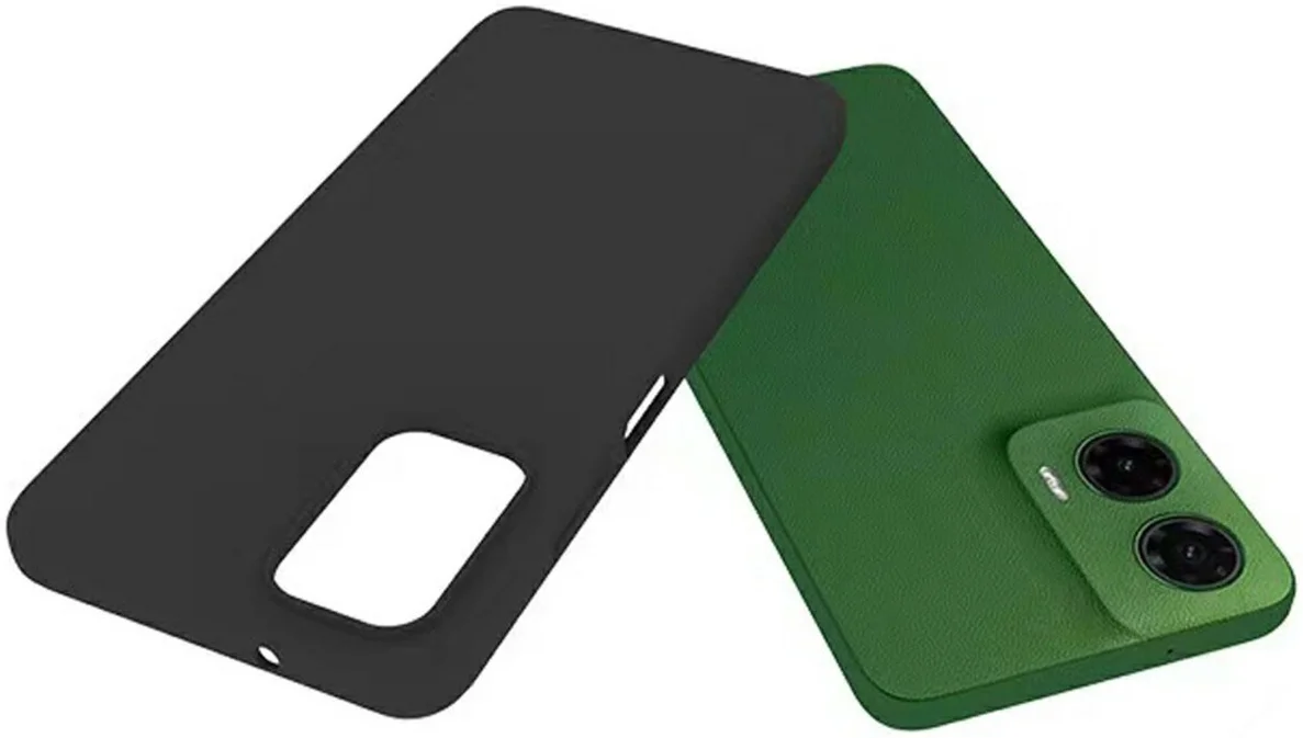 Motorola Moto G35 Hoesje Dun TPU Back Cover Matte Zwart afbeelding 2