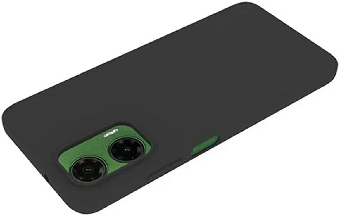 Motorola Moto G35 Hoesje Dun TPU Back Cover Matte Zwart afbeelding 3