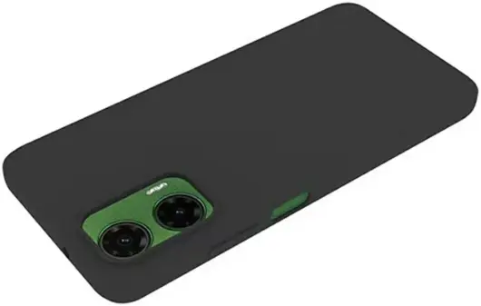Motorola Moto G35 Hoesje Dun TPU Back Cover Matte Zwart afbeelding 3