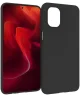 Motorola Moto G55 Hoesje Dun TPU Back Cover Matte Zwart