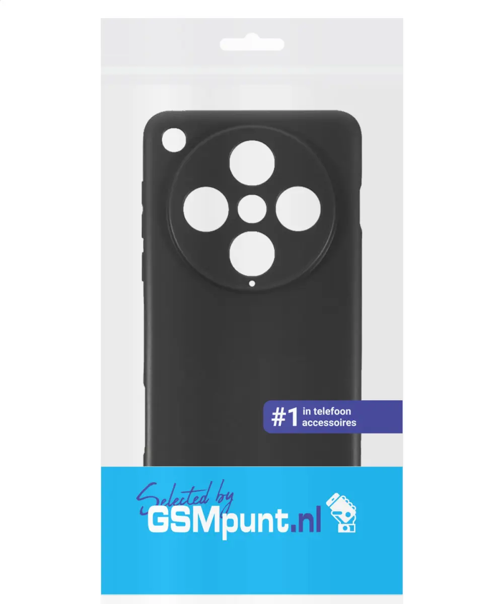 Oppo Find X8 Pro Hoesje Dun TPU Back Cover Matte Zwart afbeelding 2