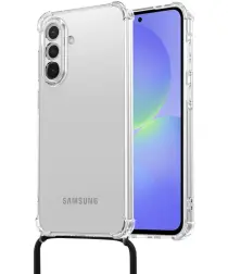 Samsung Galaxy A36 Hoesje met Koord Schokbestendig TPU Transparant