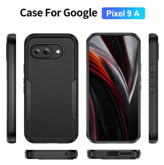 Google Pixel 9a Hoesje Schokbestendige Hardcase Back Cover Zwart afbeelding 7