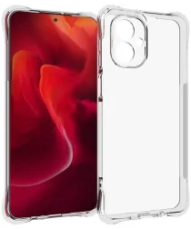 Motorola Moto G55 Hoesje Schokbestendig en Dun TPU Back Cover Transparant