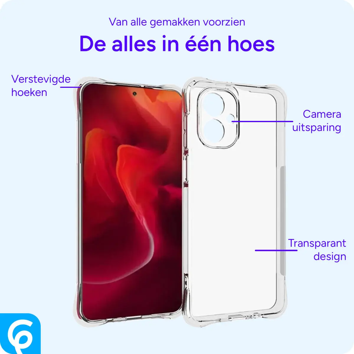 Motorola Moto G55 Hoesje Schokbestendig en Dun TPU Back Cover Transparant afbeelding 7