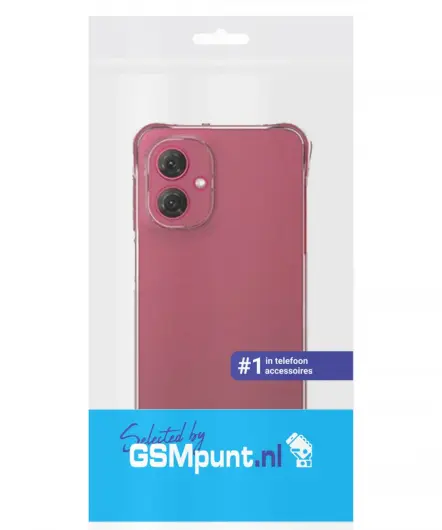Motorola Moto G55 Hoesje Schokbestendig en Dun TPU Back Cover Transparant afbeelding 5