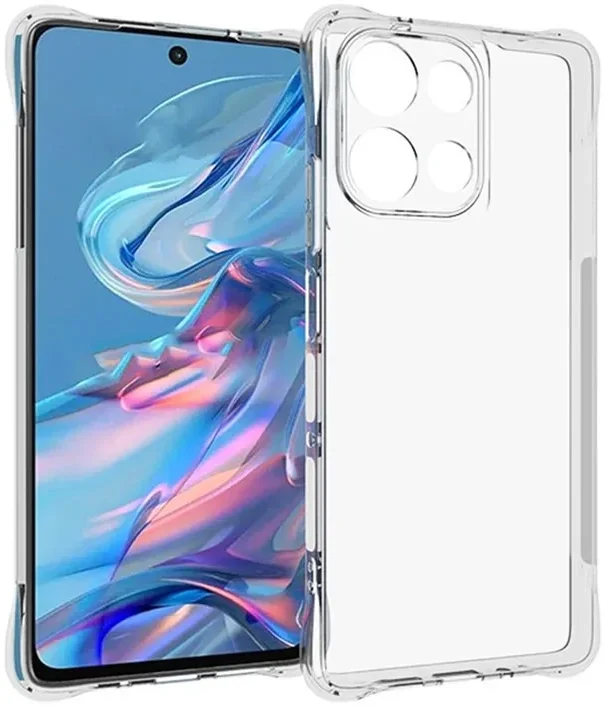 Motorola Moto G75 Hoesje Schokbestendig en Dun TPU Back Cover Transparant afbeelding 1