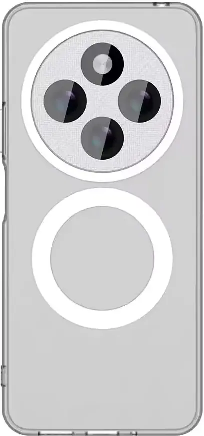 Xiaomi Redmi 14C Hoesje Hard Back Cover met MagSafe Transparant afbeelding 1