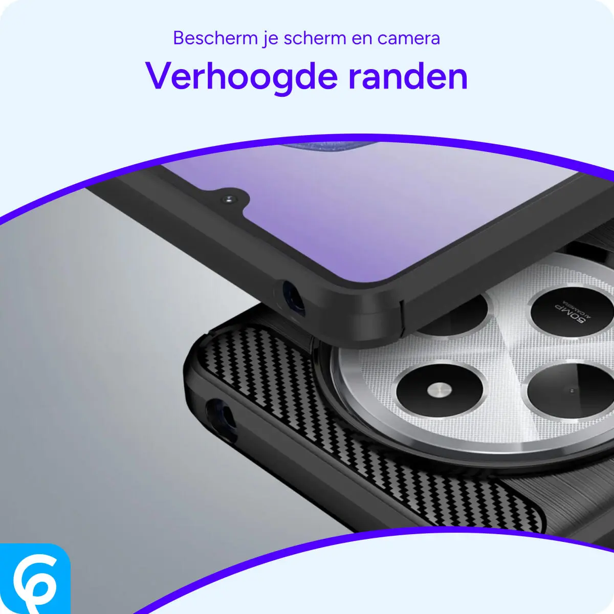 Xiaomi Redmi 14C Hoesje Geborsteld TPU Flexibele Back Cover Zwart afbeelding 5