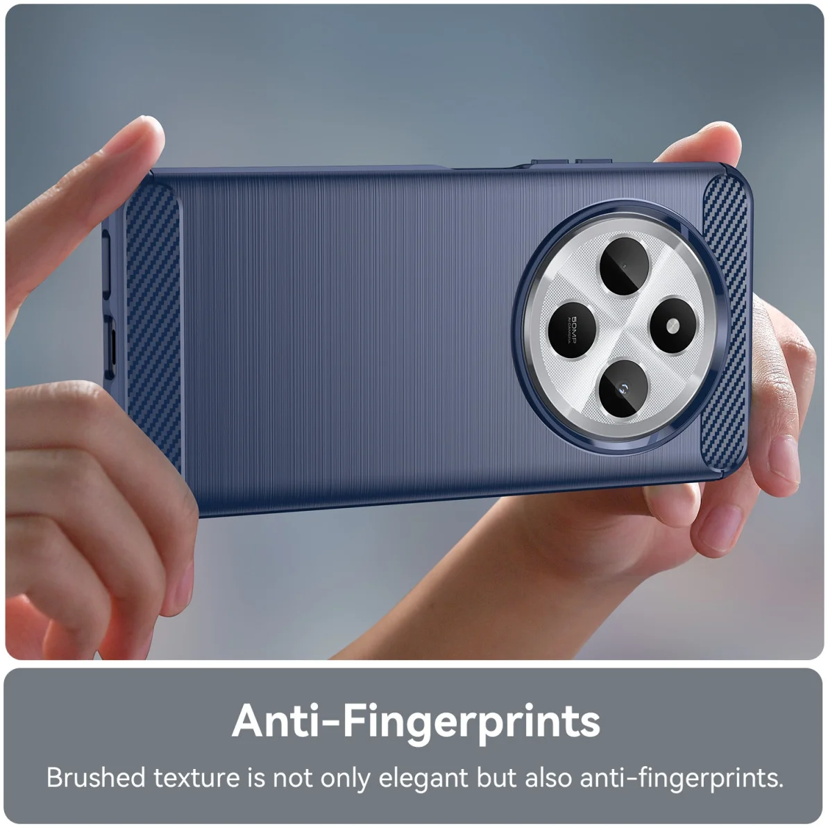 Xiaomi Redmi 14C Hoesje Geborsteld TPU Flexibele Back Cover Blauw afbeelding 6
