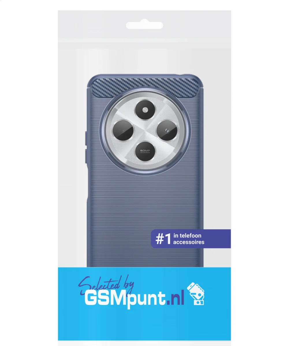Xiaomi Redmi 14C Hoesje Geborsteld TPU Flexibele Back Cover Blauw afbeelding 8
