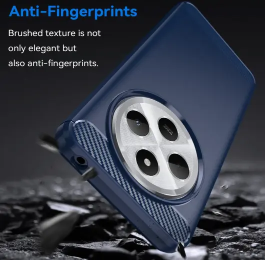 Xiaomi Redmi 14C Hoesje Geborsteld TPU Flexibele Back Cover Blauw afbeelding 2