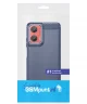 Motorola Moto G35 Hoesje Geborsteld TPU Flexibele Back Cover Blauw