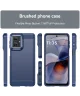 Motorola Moto G55 Hoesje Geborsteld TPU Flexibele Back Cover Blauw