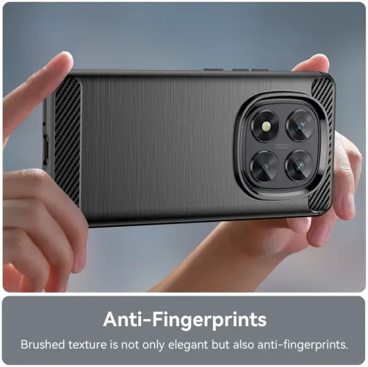 Xiaomi Poco X7 / Redmi Note 14 Pro 5G Hoesje Geborsteld TPU Back Cover Zwart afbeelding 7