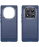 Xiaomi Redmi Note 14 Pro Hoesje Geborsteld TPU Flexibele Back Cover Blauw