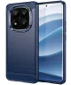 Xiaomi Redmi Note 14 Pro+ Hoesje Geborsteld TPU Flexibele Back Cover Blauw