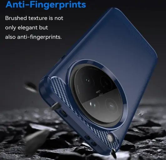 Oppo Find X8 Pro Hoesje Geborsteld TPU Flexibele Back Cover Blauw afbeelding 5