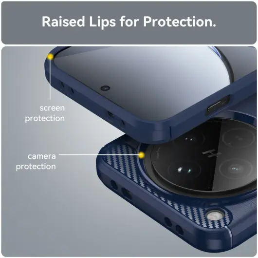 Oppo Find X8 Pro Hoesje Geborsteld TPU Flexibele Back Cover Blauw afbeelding 7
