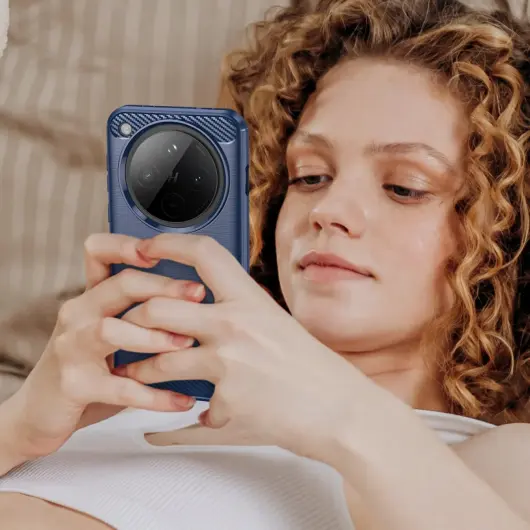 Oppo Find X8 Pro Hoesje Geborsteld TPU Flexibele Back Cover Blauw afbeelding 8