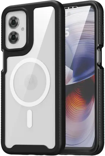 Motorola Moto G55 Hoesje Full Protect 360° Cover met MagSafe Zwart afbeelding 4